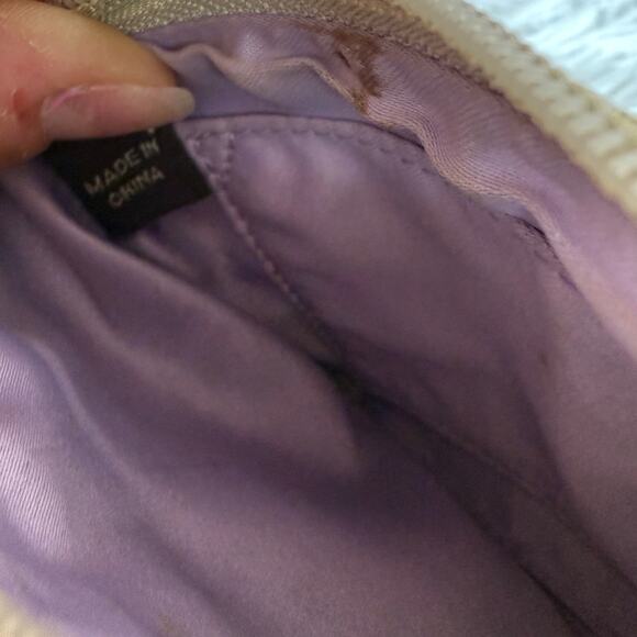 COACH Gold Blue Pink Canvas Wristlet - Picture 6 of 8